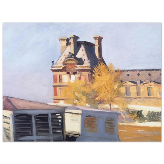Edward Hopper - Le Pavillon de Flore Fine Art Poster - 13x18 cm / 5x7 inches