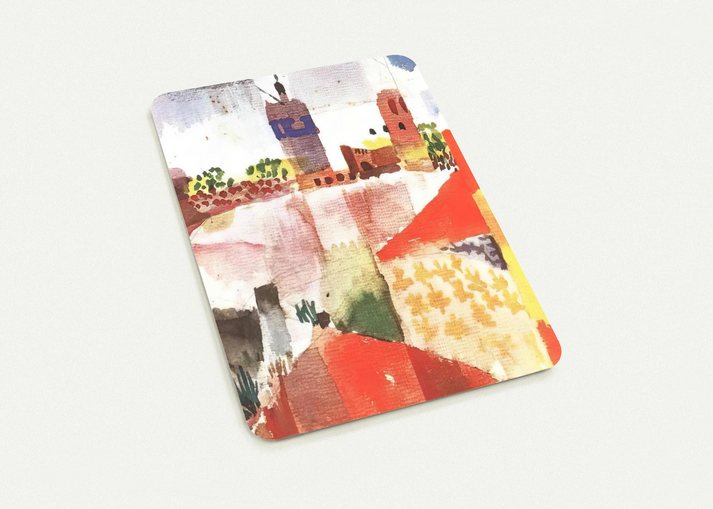 HAMMAMET WITH MOSQUE 1914 By Paul Klee Pack of 10 Post Cards | Paul Klee Post Cards | A6 (10.5 x 14.8 cm) - 4.1 x 5.8 inches