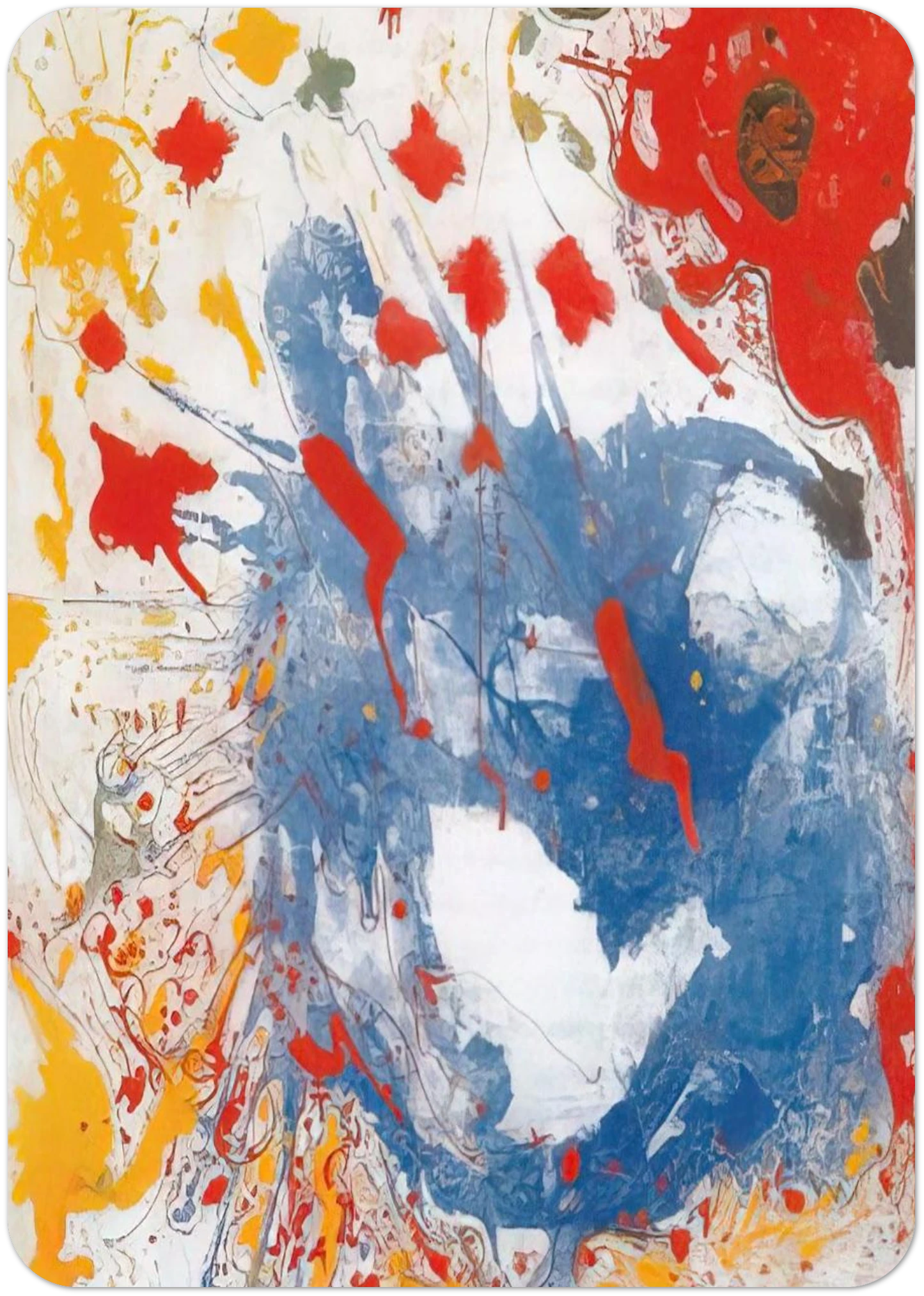 Cataclysm By Hans Hofmann Pack of 10 Post Cards | Hans Hofmann Post Cards | A6 (10.5 x 14.8 cm) - 4.1 x 5.8 inches
