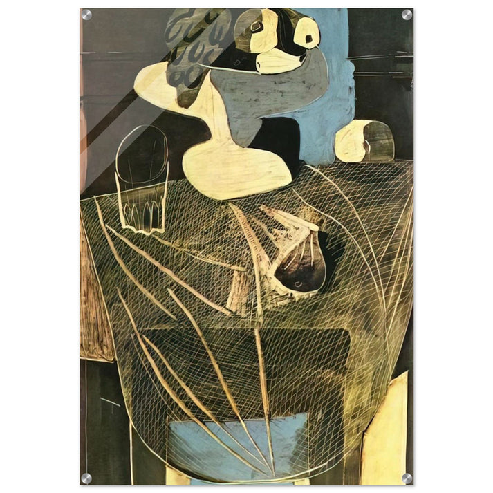 Still life with fishing net - Pablo Picasso Acrylic Print - 70x100 cm / 28x40″ inches