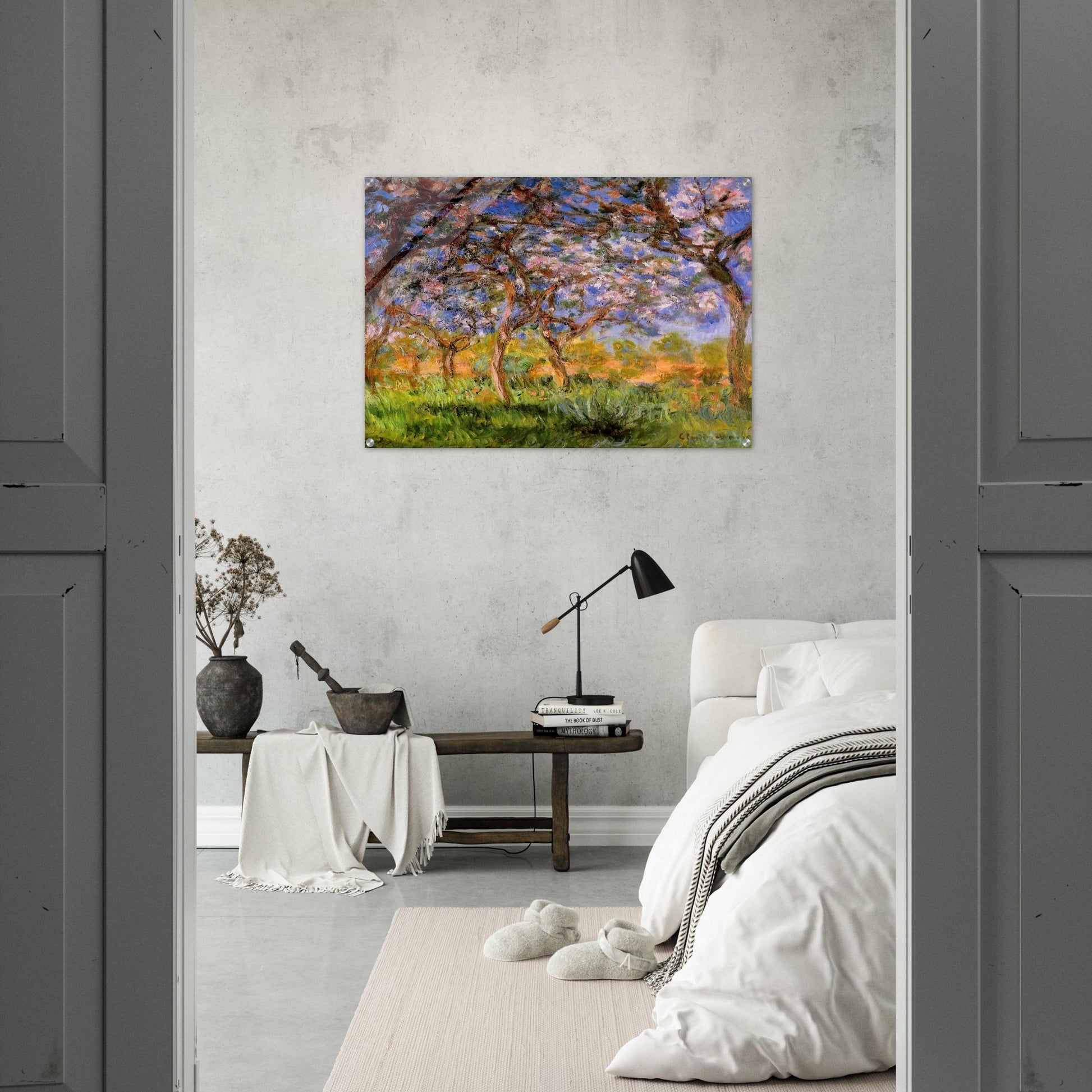 Giverny in Springtime - claude monet Acrylic Print - 70x100 cm / 28x40″ inches | claude monet Wall Art | claude monet Prints