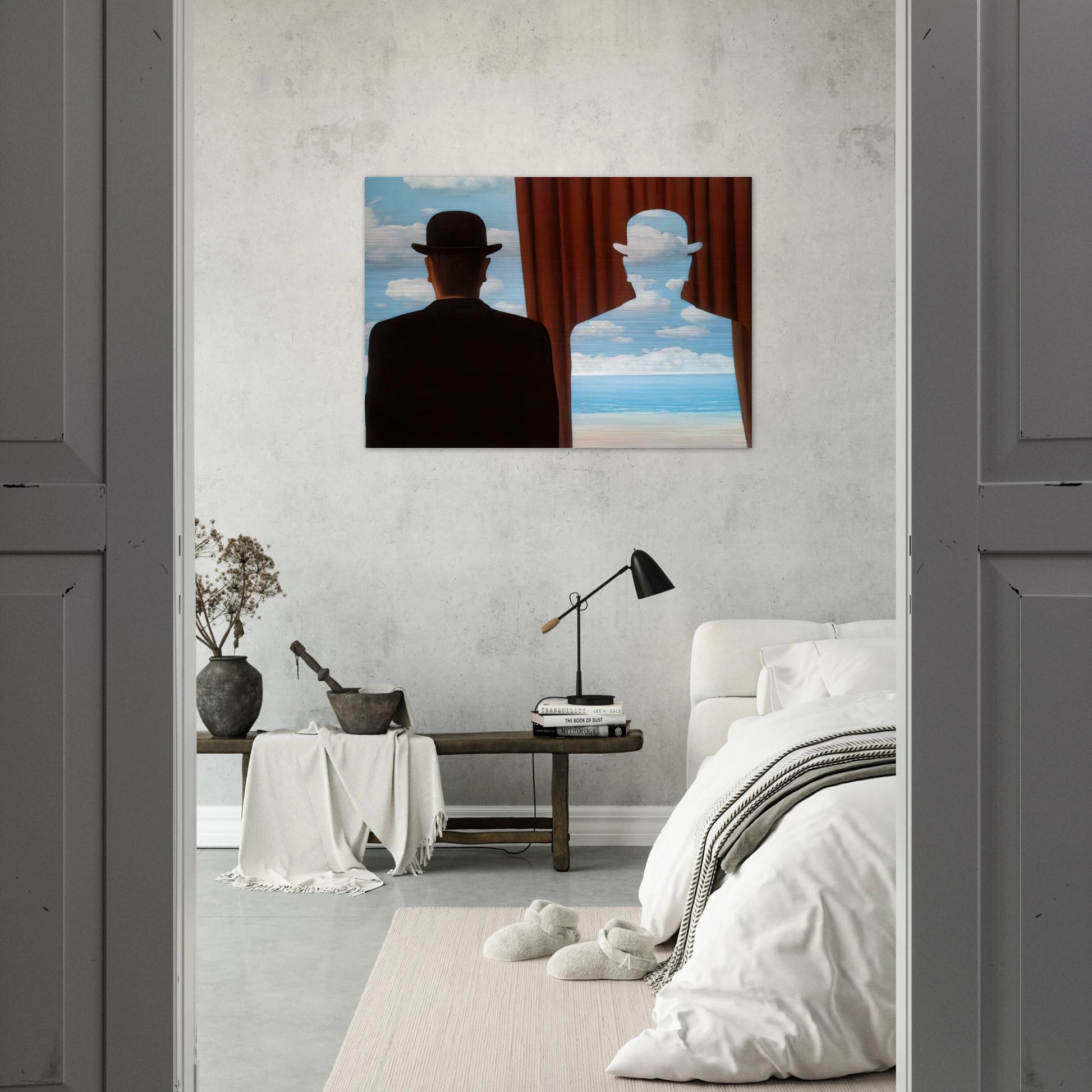 DECALCOMANIA 1966 - Rene Magritte Brushed Aluminum Print - 70x100 cm / 28x40 inches | Rene Magritte Aluminum Print | Rene Magritte Prints