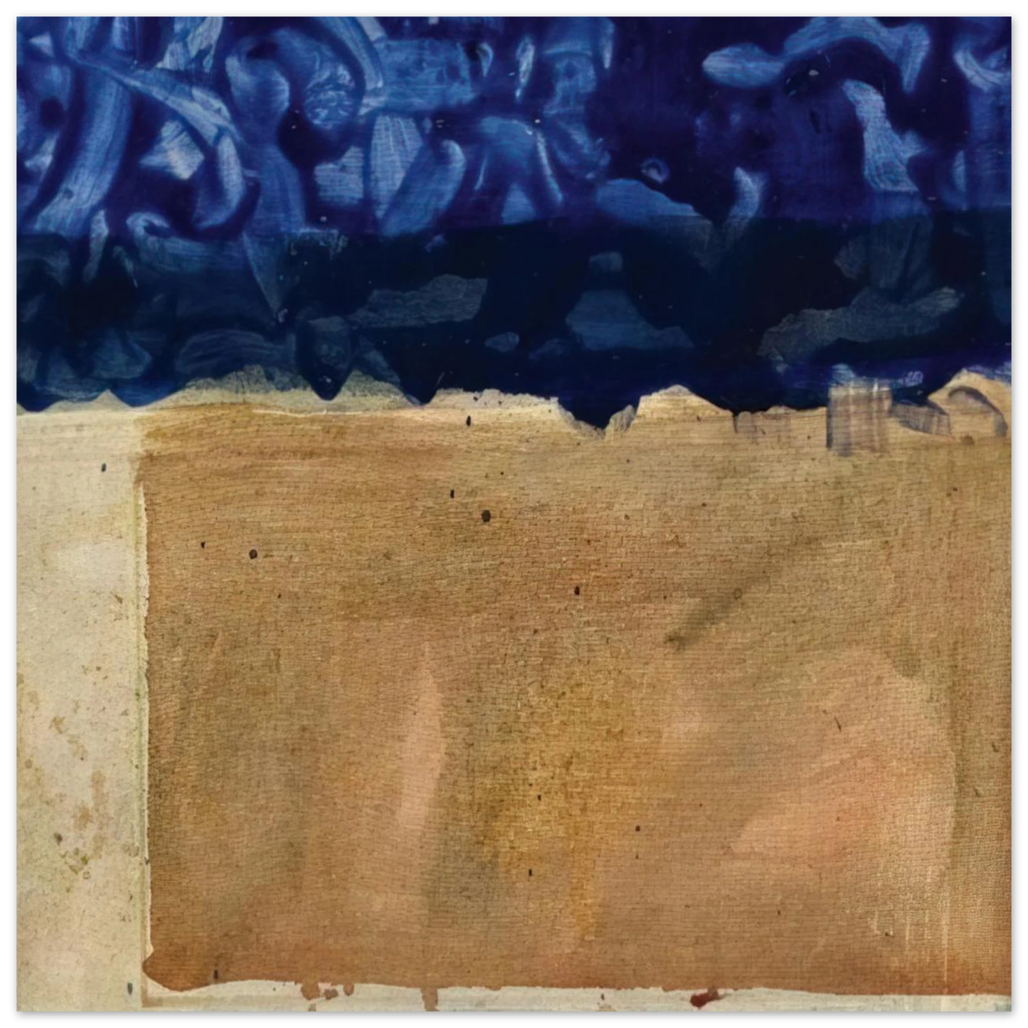 Helen Frankenthaler - Shoreline - 1952 Wall art - 27x35 cm / 11x14 inches - Premium Wooden Framed Poster With Fine Art Paper - White frame