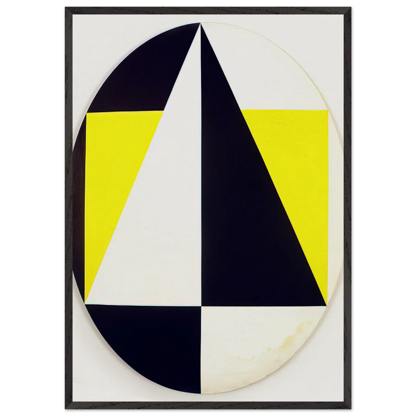 Tondo3Colors - 1958 - Carmen Herrera Framed Art Print – Black Wooden Frame - Default Title - -Framed Art Print