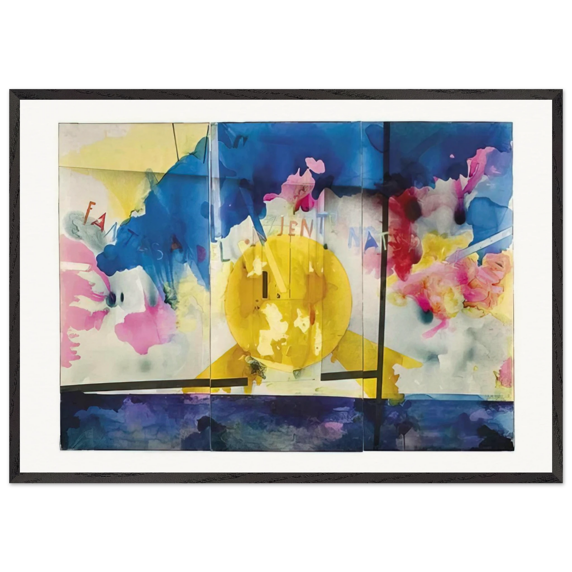 Fantasy of the Natural Patient - 1970 - Mario Schifano Framed Art Print – Black Wooden Frame - Default Title - -Framed Art Print