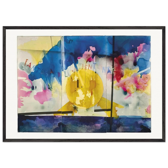 Fantasy of the Natural Patient - 1970 - Mario Schifano 70x100 cm / 28x40 inches Framed Art Print – Black Wooden Frame