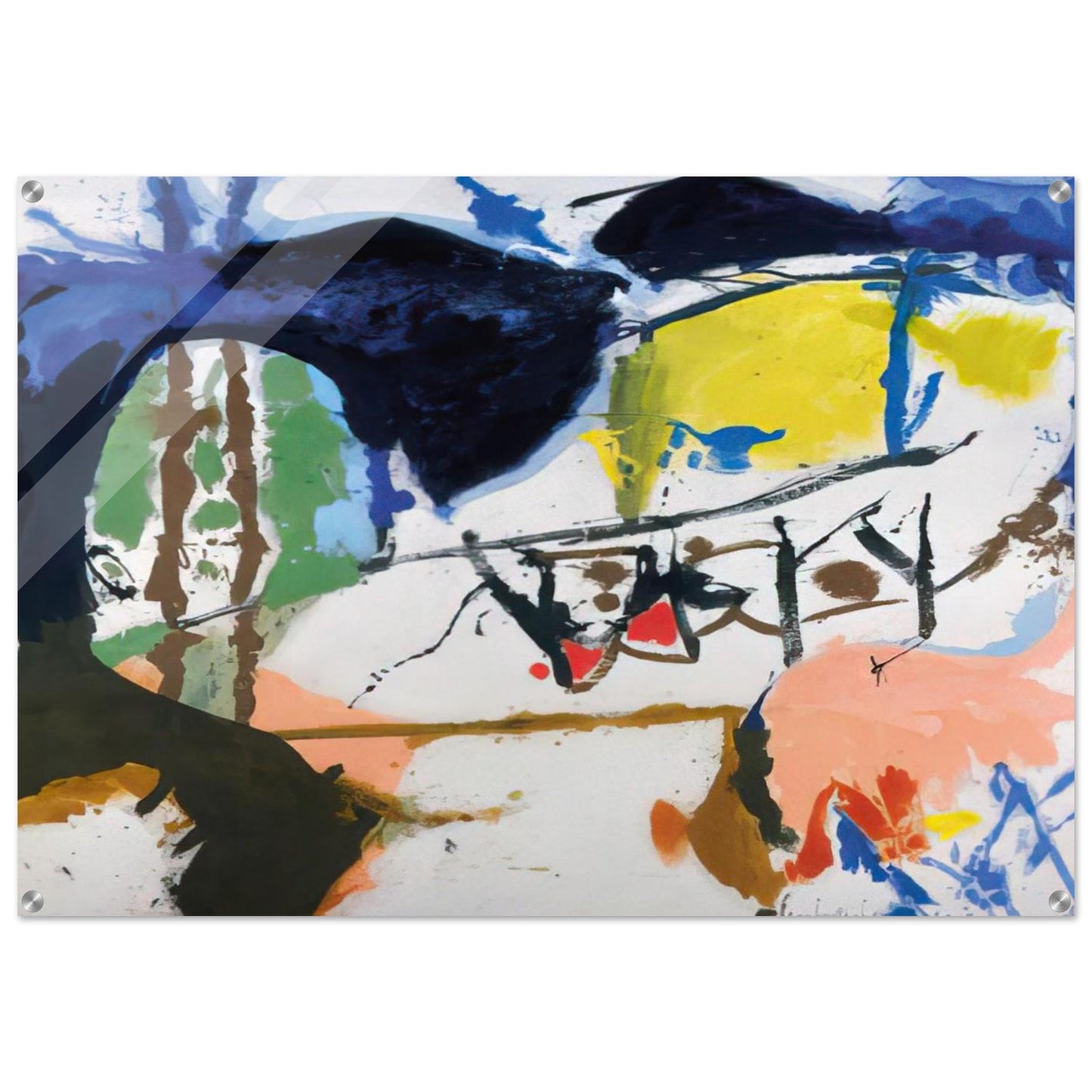 Acres - 1959 - Helen Frankenthaler Acrylic Print - 70x100 cm / 28x40″ inches | Helen Frankenthaler Wall Art | Helen Frankenthaler Prints