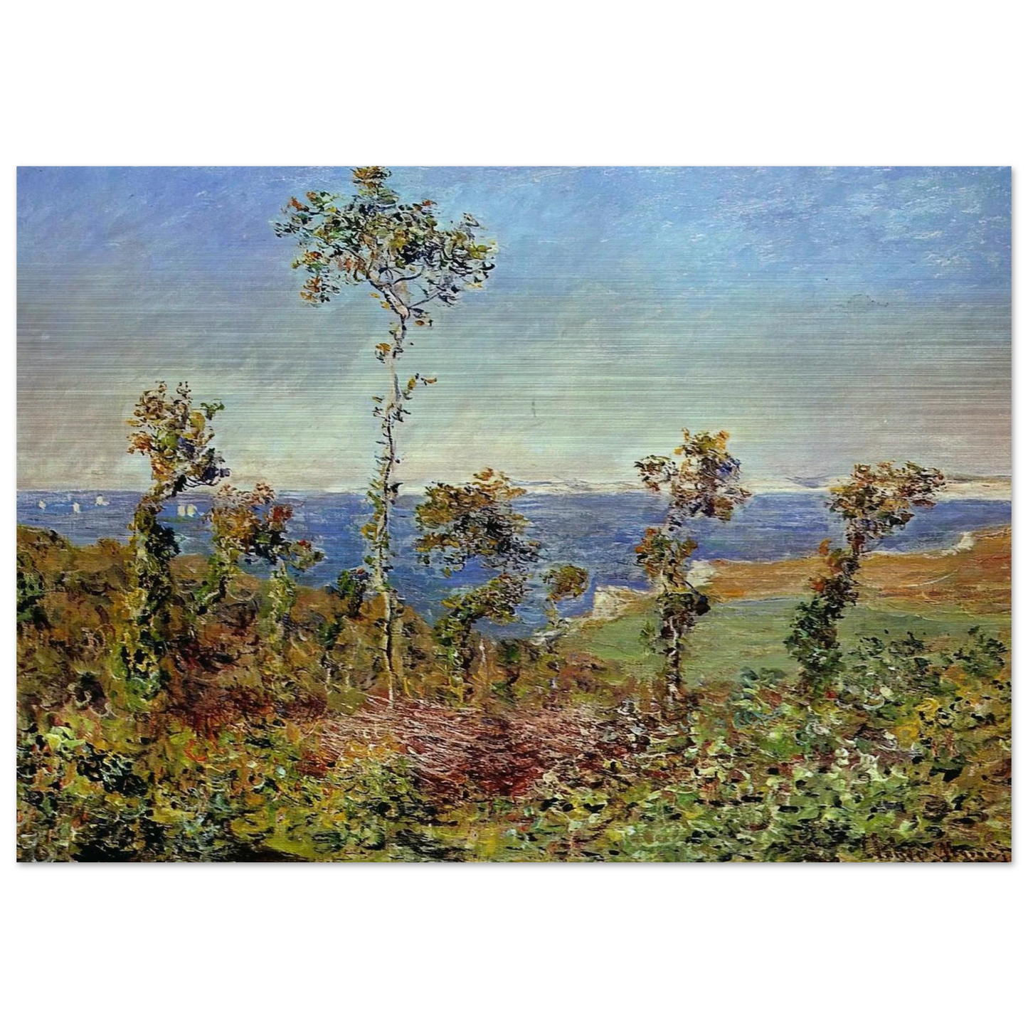 The Fonds at Varengeville - claude monet Brushed Aluminum Print - 70x100 cm / 28x40 inches | claude monet Aluminum Print | claude monet Prints