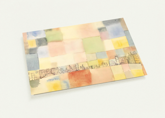 NEUER STADTTEIL IN M 1928 By Paul Klee Pack of 10 Post Cards | Paul Klee Post Cards | A6 (10.5 x 14.8 cm) - 4.1 x 5.8 inches