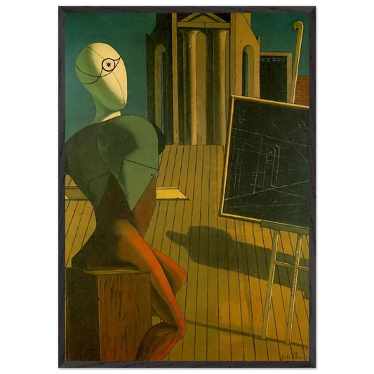 THE PROFIT 1915 - Giorgio de Chirico Framed Art Print – Black Wooden Frame - Default Title - -Framed Art Print