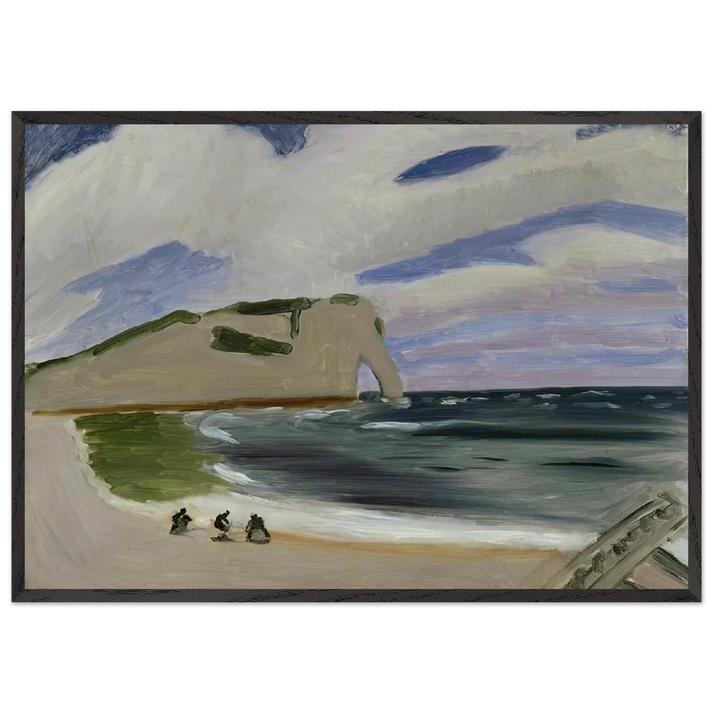 WOMEN ON THE BEACH ETRETAT 1920 - Henri Matisse 70x100 cm / 28x40 inches Framed Art Print – Black Wooden Frame