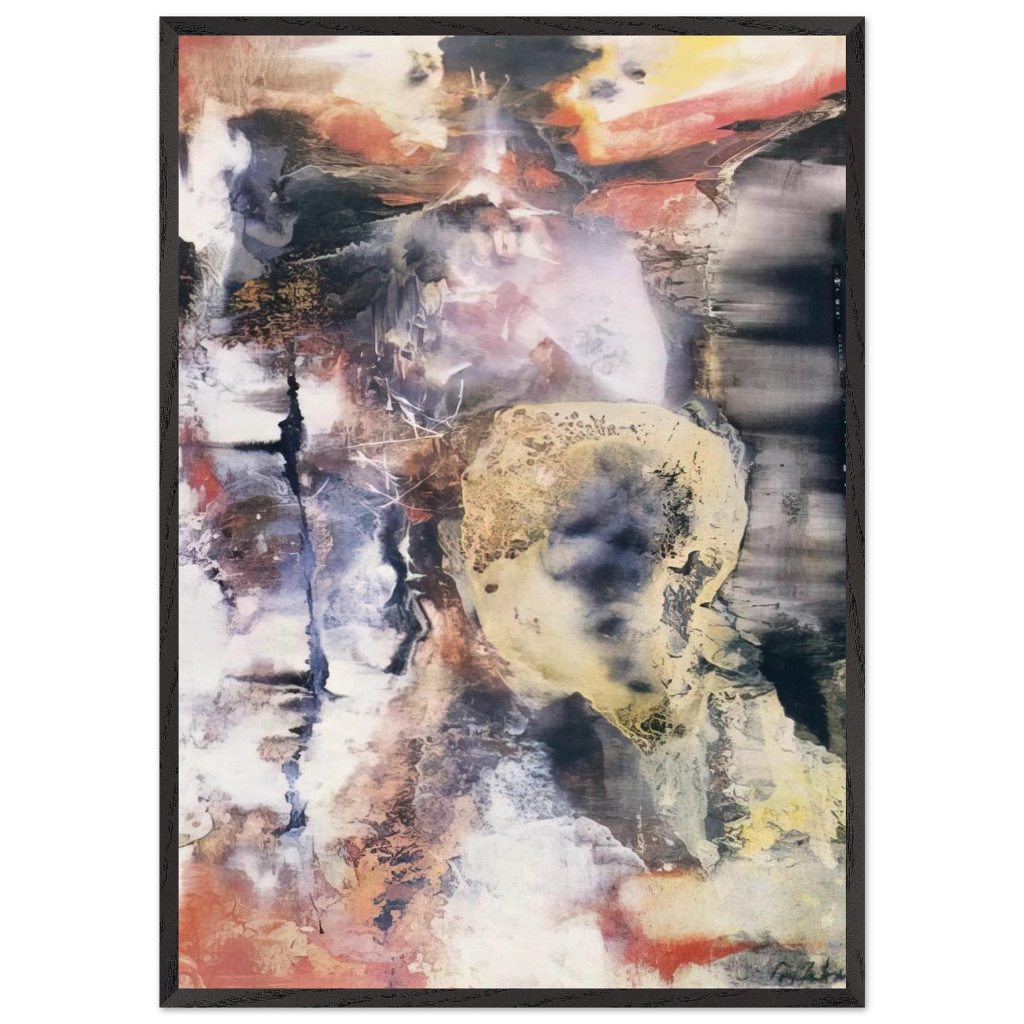 The Archer - 1955 - Paul Jenkins Framed Art Print – Black Wooden Frame - Default Title - -Framed Art Print