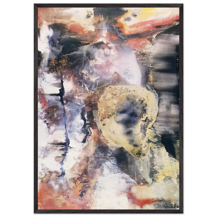 The Archer - 1955 - Paul Jenkins 70x100 cm / 28x40 inches Framed Art Print – Black Wooden Frame