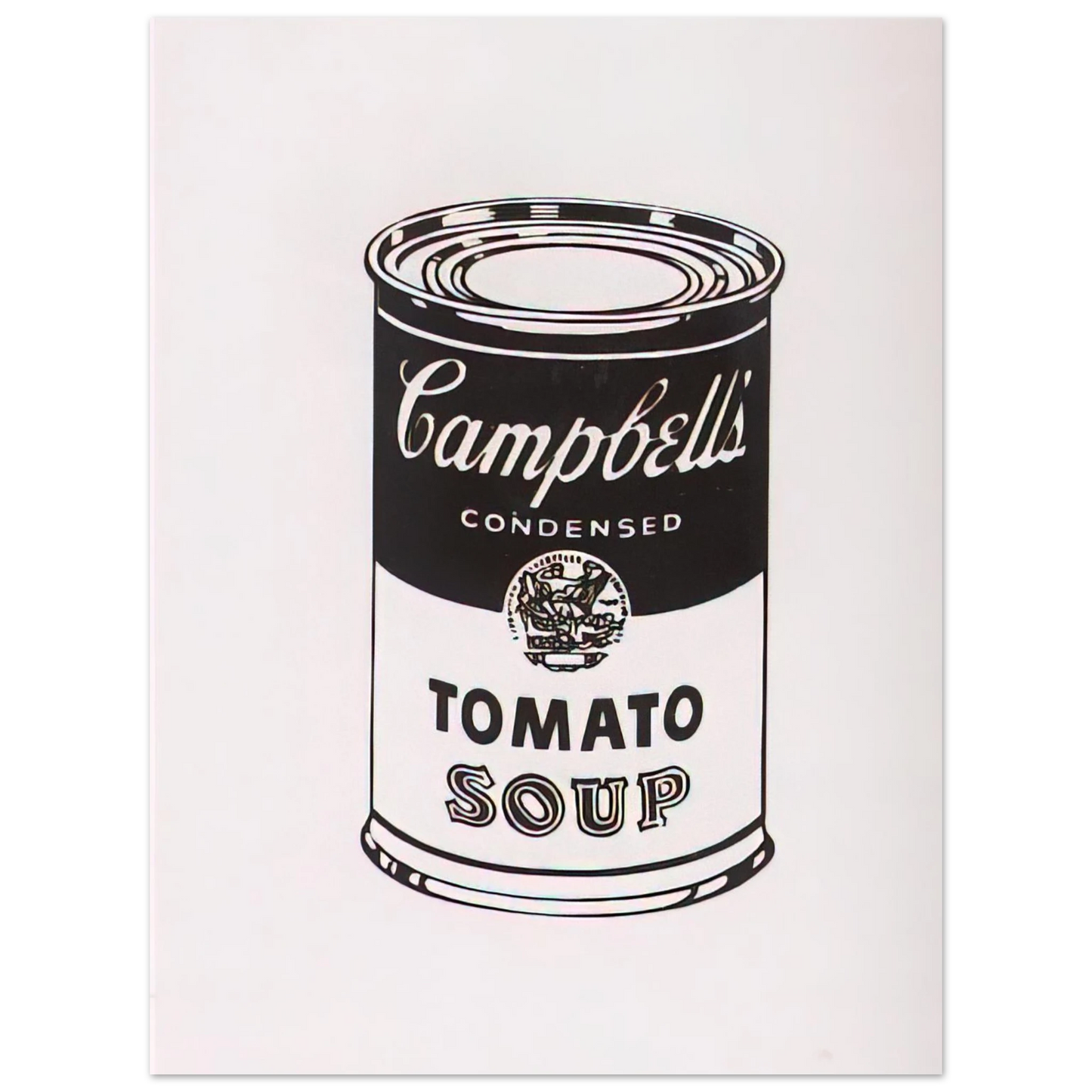 Andy Warhol - Campbell's Soup Can  Tomato -Retrospective Series Fine Art Poster - 13x18 cm / 5x7 inches