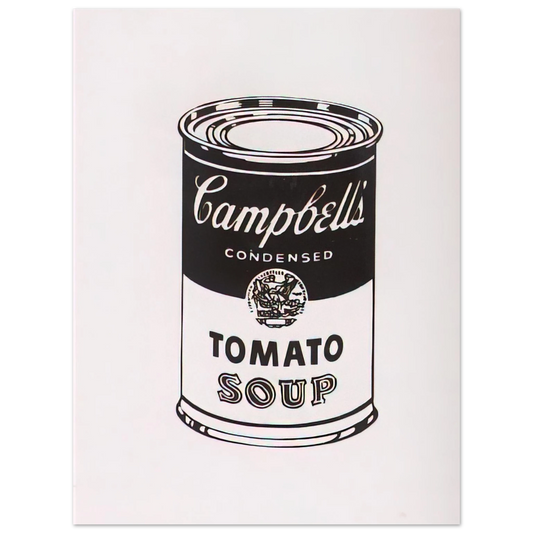 Andy Warhol - Campbell's Soup Can  Tomato -Retrospective Series Fine Art Poster - 13x18 cm / 5x7 inches