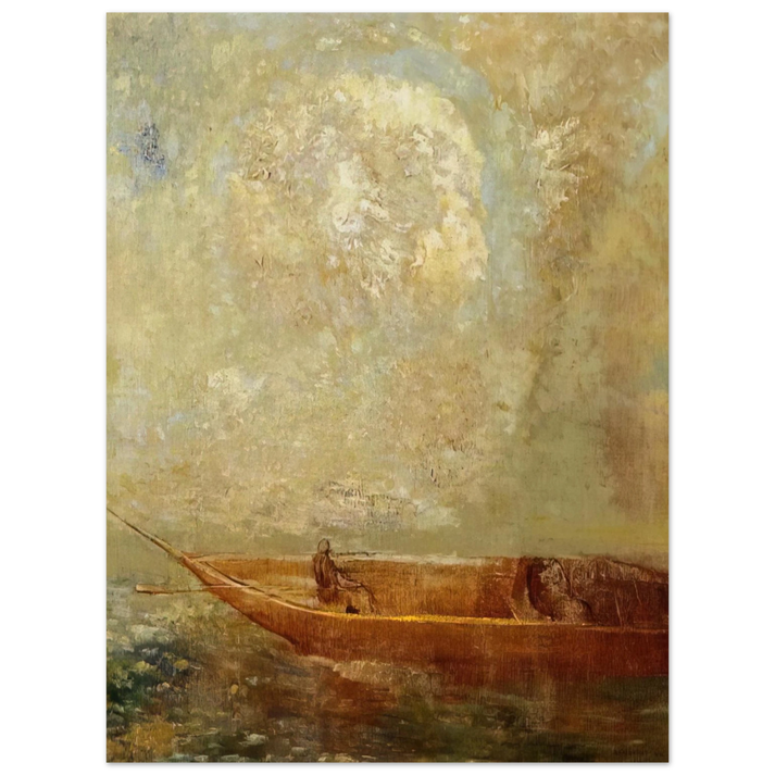 Odilon Redon - A BOAT  75x100 cm / 30x40inches Fine Art Poster