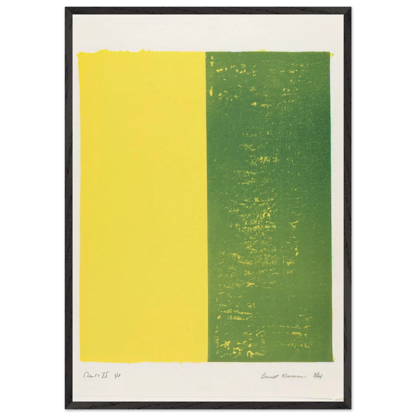 Canto XII - Barnett Newman Framed Art Print – Black Wooden Frame - Default Title - -Framed Art Print