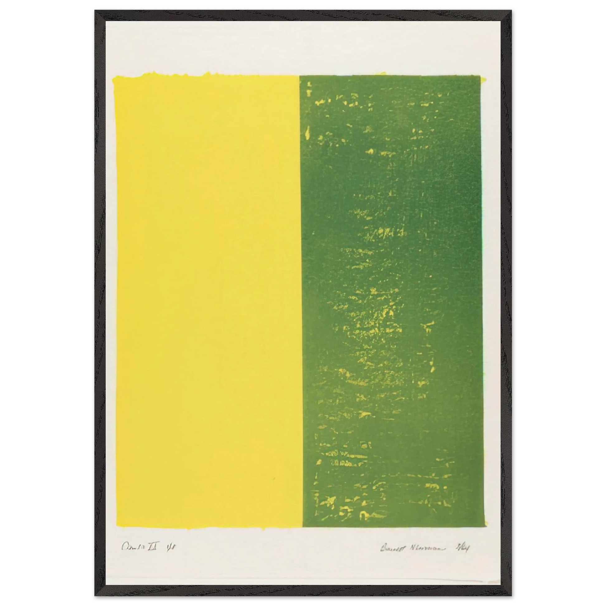 Canto XII - Barnett Newman Framed Art Print – Black Wooden Frame - Default Title - -Framed Art Print