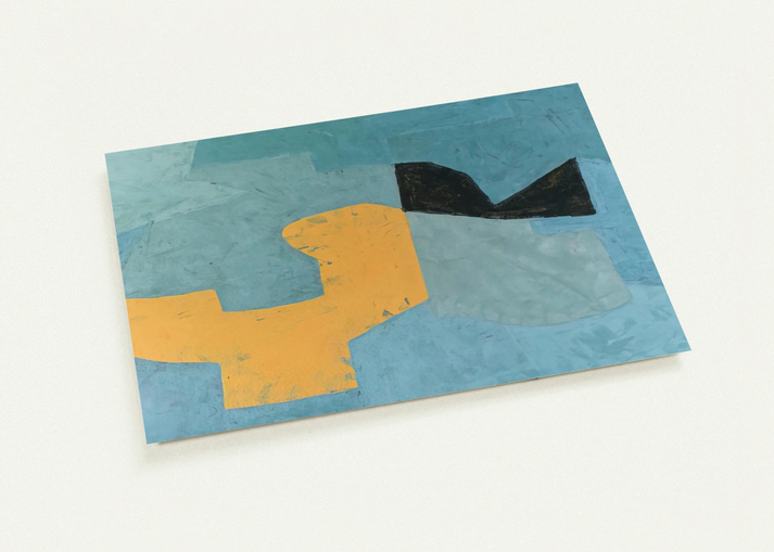 Composition - 1955 By Serge Poliakoff Pack of 10 Post Cards | Serge Poliakoff Post Cards | A6 (10.5 x 14.8 cm) - 4.1 x 5.8 inches