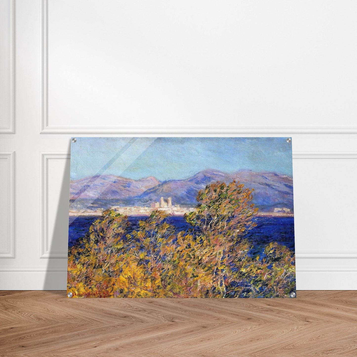 Antibes Seen from the Cape, Mistral Wind - claude monet Acrylic Print - 70x100 cm / 28x40″ inches | claude monet Wall Art | claude monet Prints