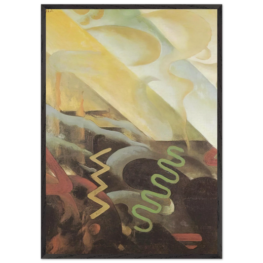 Astrazione - 1921 - Julius Evola Framed Art Print – Black Wooden Frame - Default Title - -Framed Art Print