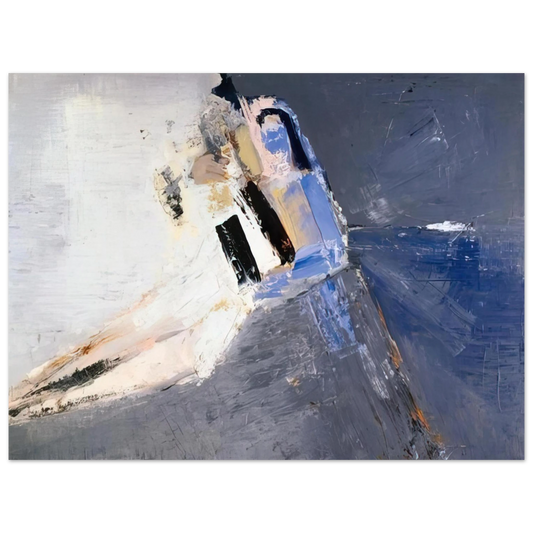 Nicolas de Stael - Figure accoudée - 1953 Fine Art Poster - 13x18 cm / 5x7 inches