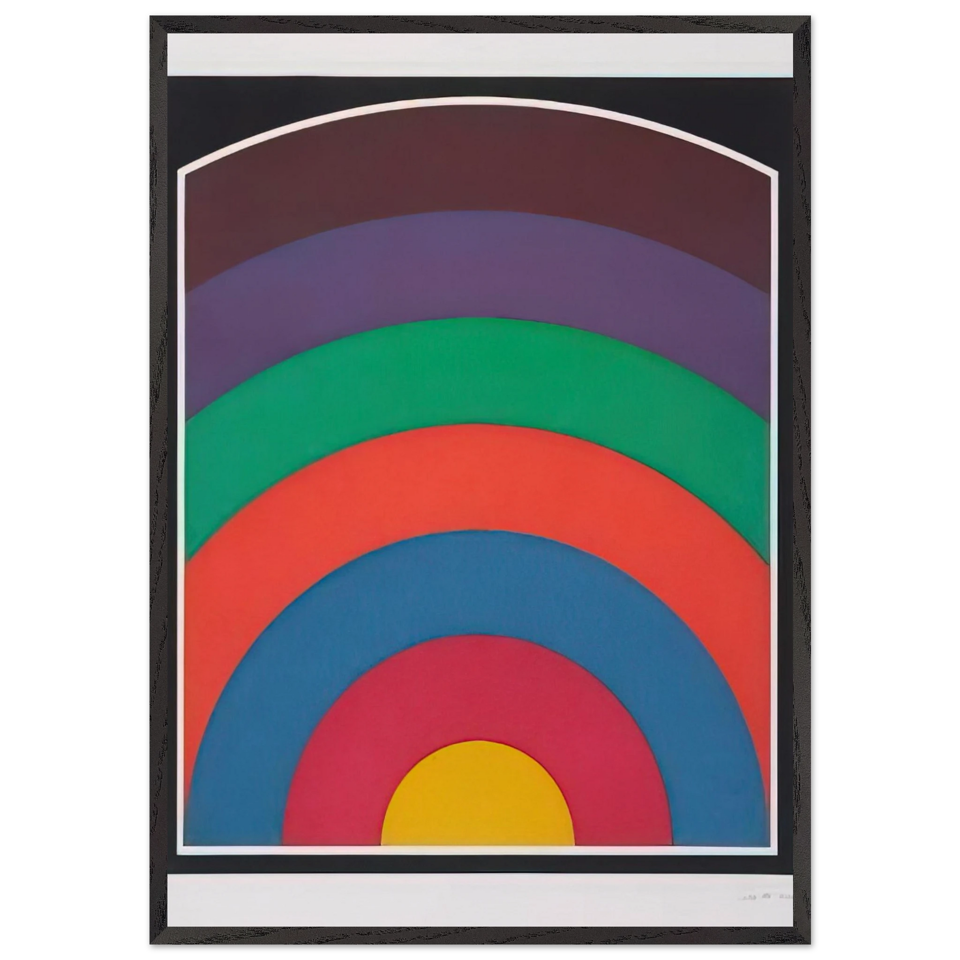 Arc Bands - Sol LeWitt Framed Art Print – Black Wooden Frame - Default Title - -Framed Art Print