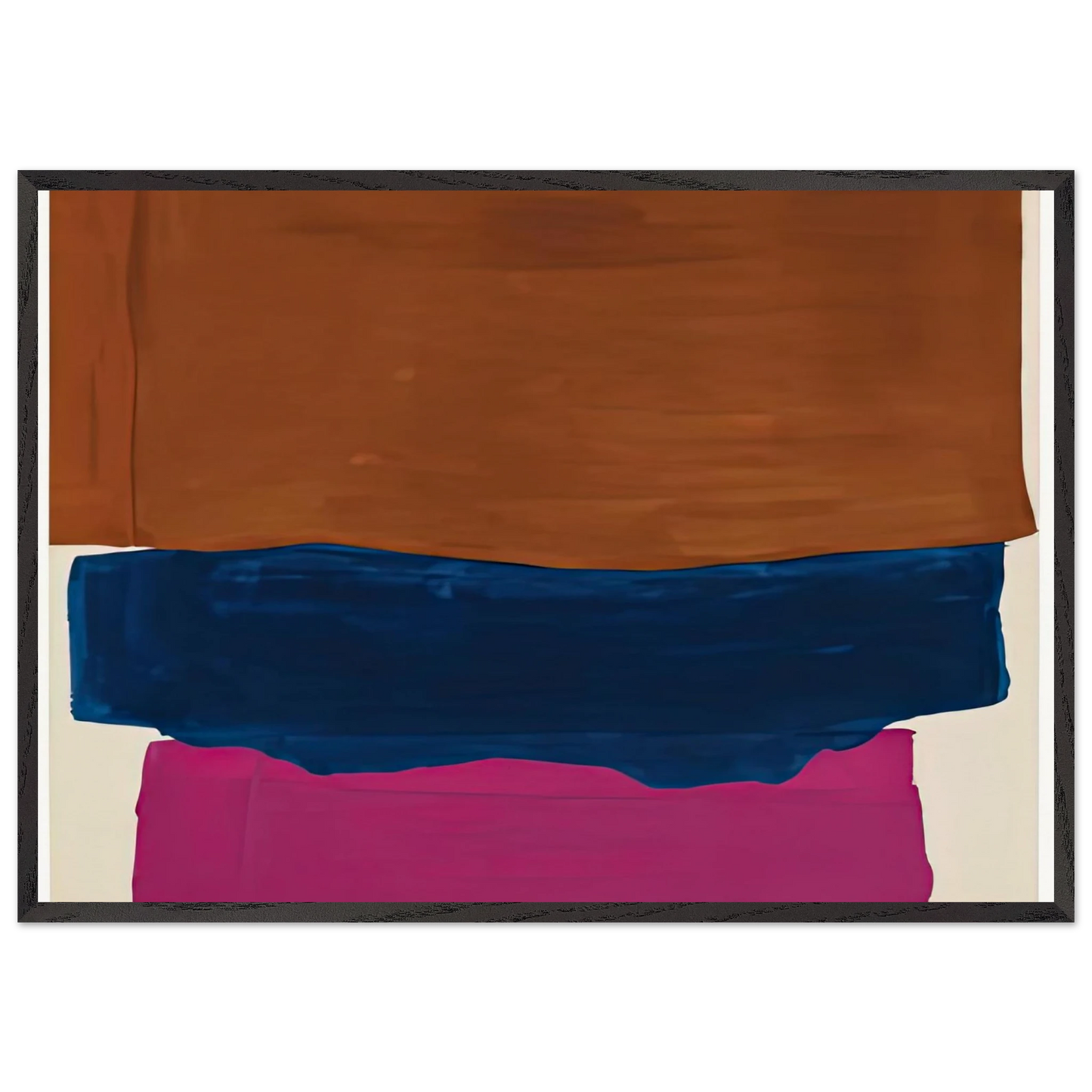 Indian Summer 1967- - Helen Frankenthaler Framed Art Print – Black Wooden Frame - Default Title - -Framed Art Print