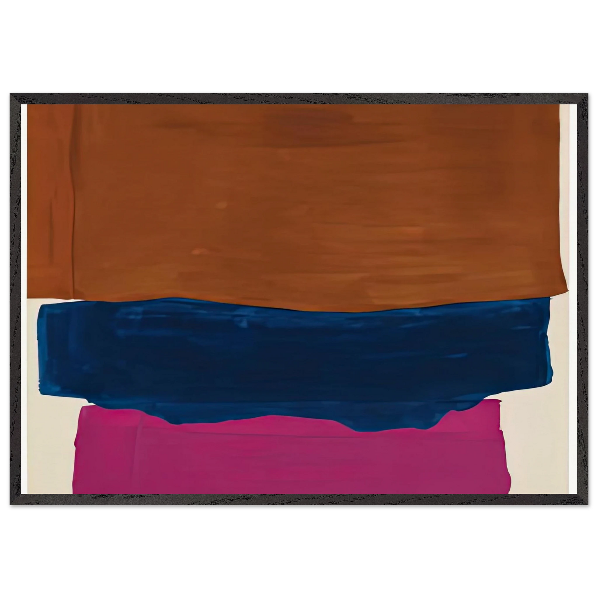 Indian Summer 1967- - Helen Frankenthaler Framed Art Print – Black Wooden Frame - Default Title - -Framed Art Print