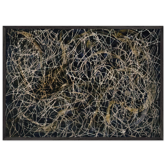 Rosier-feuilles - Marcel Barbeau Framed Art Print – Black Wooden Frame - Default Title - -Framed Art Print