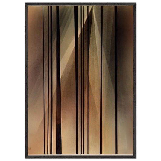 CROSSING 1928 - Wassily Kandinsky 70x100 cm / 28x40 inches Framed Art Print – Black Wooden Frame