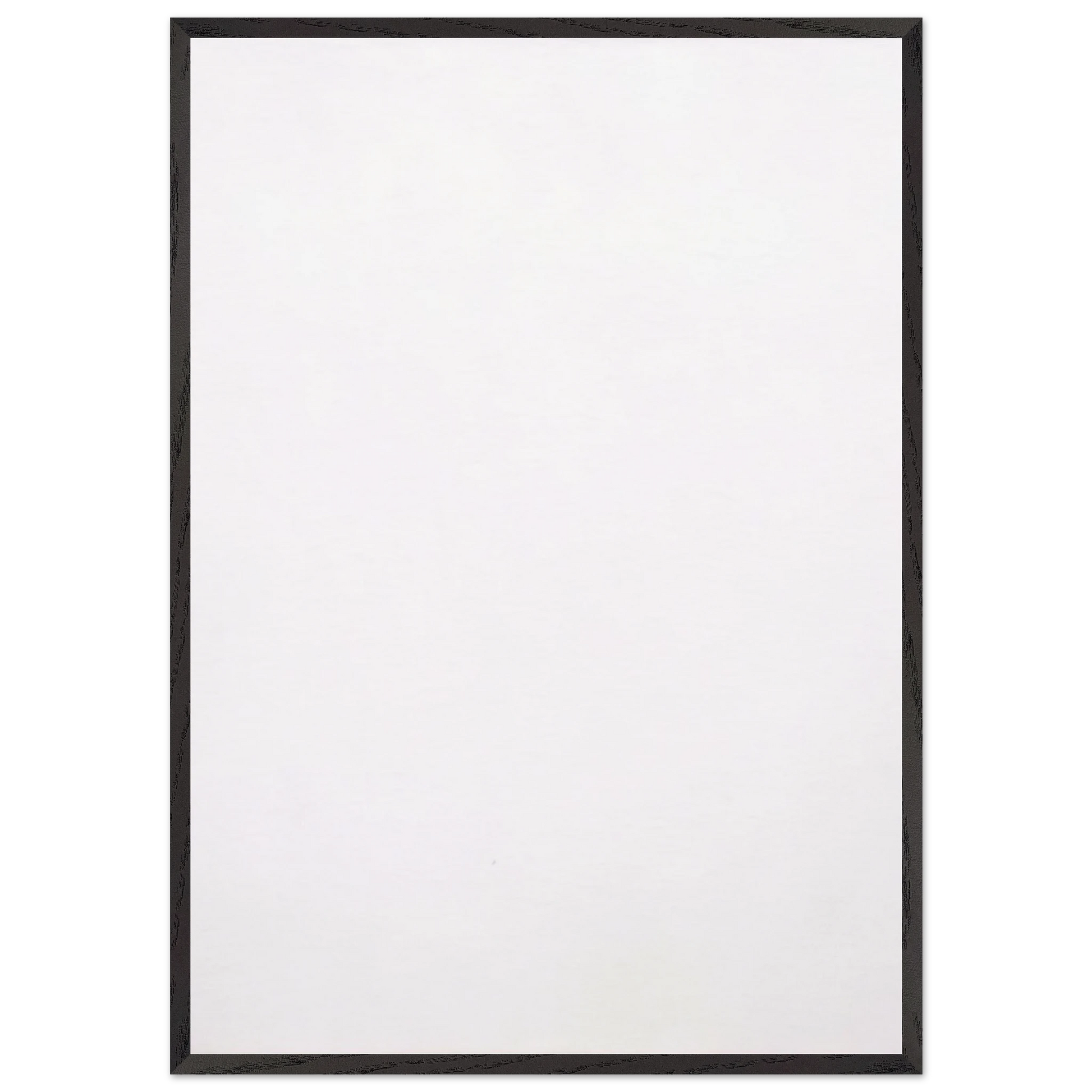 WHITE PAINTING 1951 - Robert Rauschenberg Framed Art Print – Black Wooden Frame - Default Title - -Framed Art Print