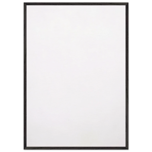 WHITE PAINTING 1951 - Robert Rauschenberg Framed Art Print – Black Wooden Frame - Default Title - -Framed Art Print