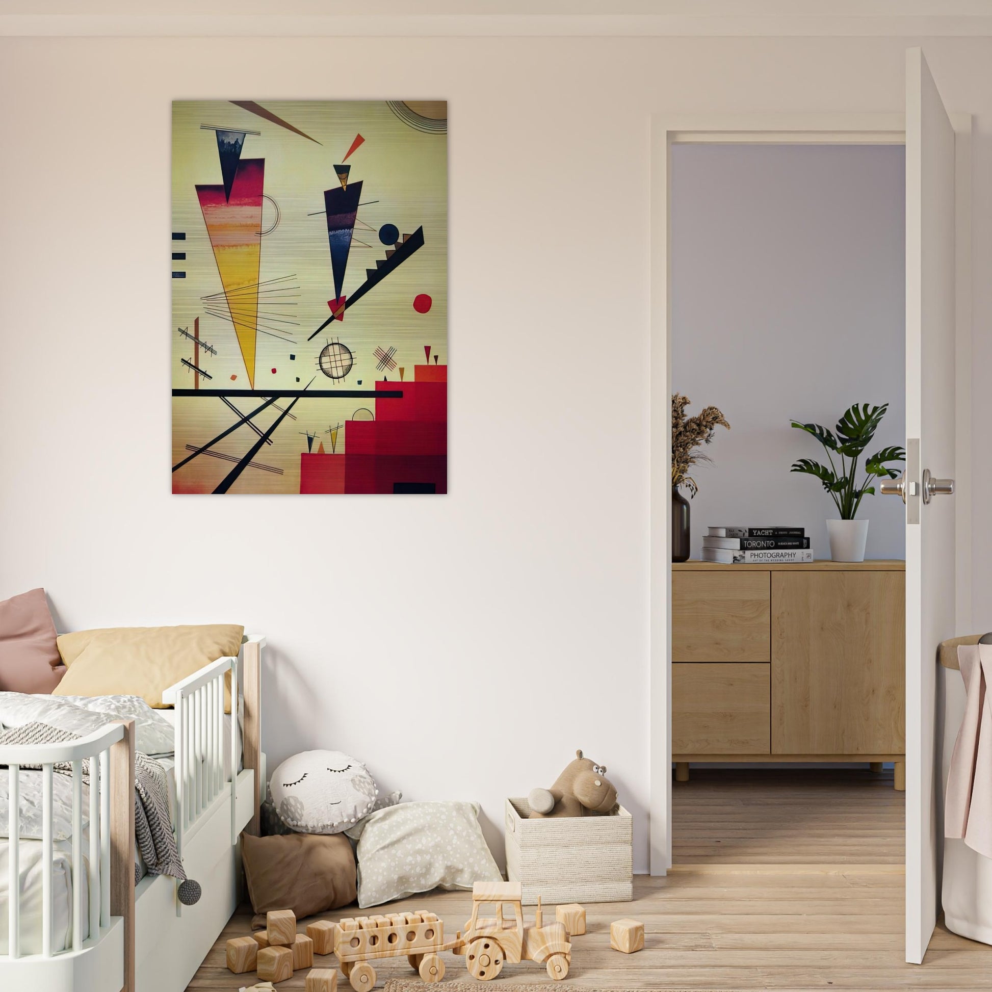 MERRY STRUCTURE 1926 - Wassily Kandinsky Brushed Aluminum Print - 70x100 cm / 28x40 inches | Wassily Kandinsky Aluminum Print | Wassily Kandinsky Prints