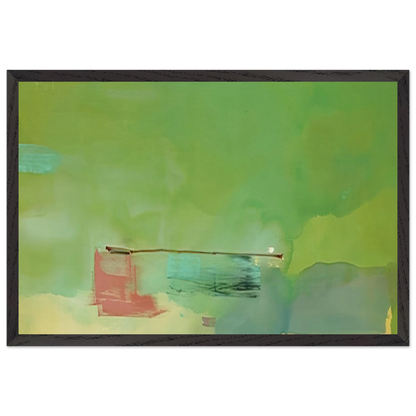 Helen Frankenthaler - Springscape - 1975 Wall art - 70x100 cm / 28x40 inches - Premium Wooden Framed Poster With Fine Art Paper - Wood frame