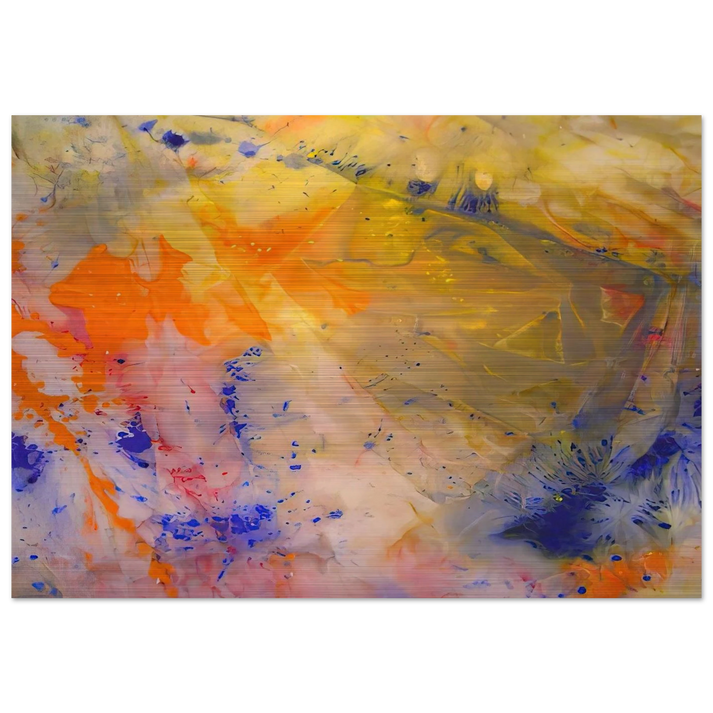 A Spring Thaw - Sam Gilliam Brushed Aluminum Print - 70x100 cm / 28x40 inches | Sam Gilliam Aluminum Print | Sam Gilliam Prints