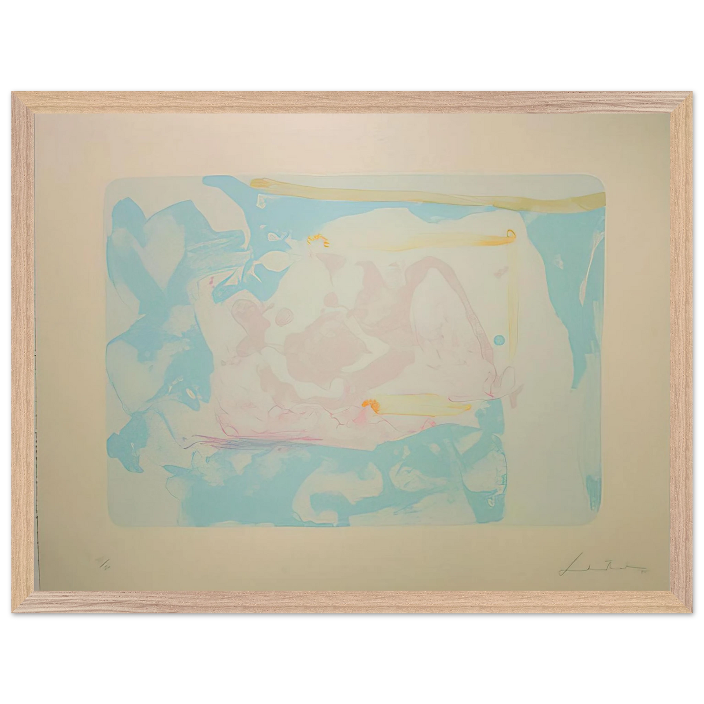 Helen Frankenthaler - Reflections III - 1995 Wall art - A1 (59.4 x 84.1  cm) - Fine Art Poster - -
