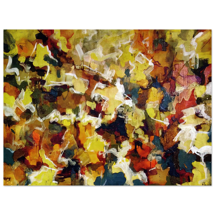 Audrey Flack - ABSTRACT EXPRESSIONIST AUTUMN SKY 1953  75x100 cm / 30x40inches Fine Art Poster