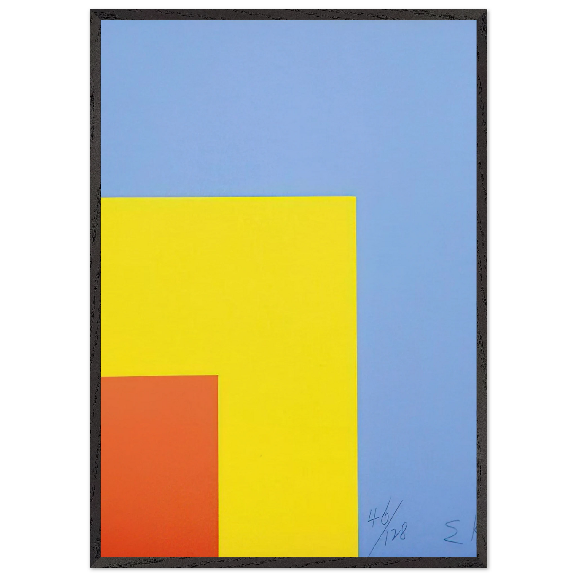 Red Yellow Blue - Ellsworth Kelly Framed Art Print – Black Wooden Frame - Default Title - -Framed Art Print