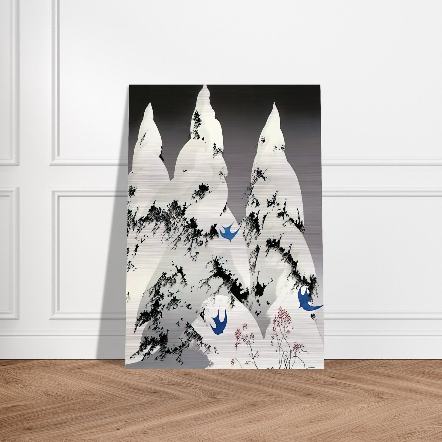 Winter Pine - Eyvind Earle Brushed Aluminum Print - 70x100 cm / 28x40 inches | Eyvind Earle Aluminum Print | Eyvind Earle Prints