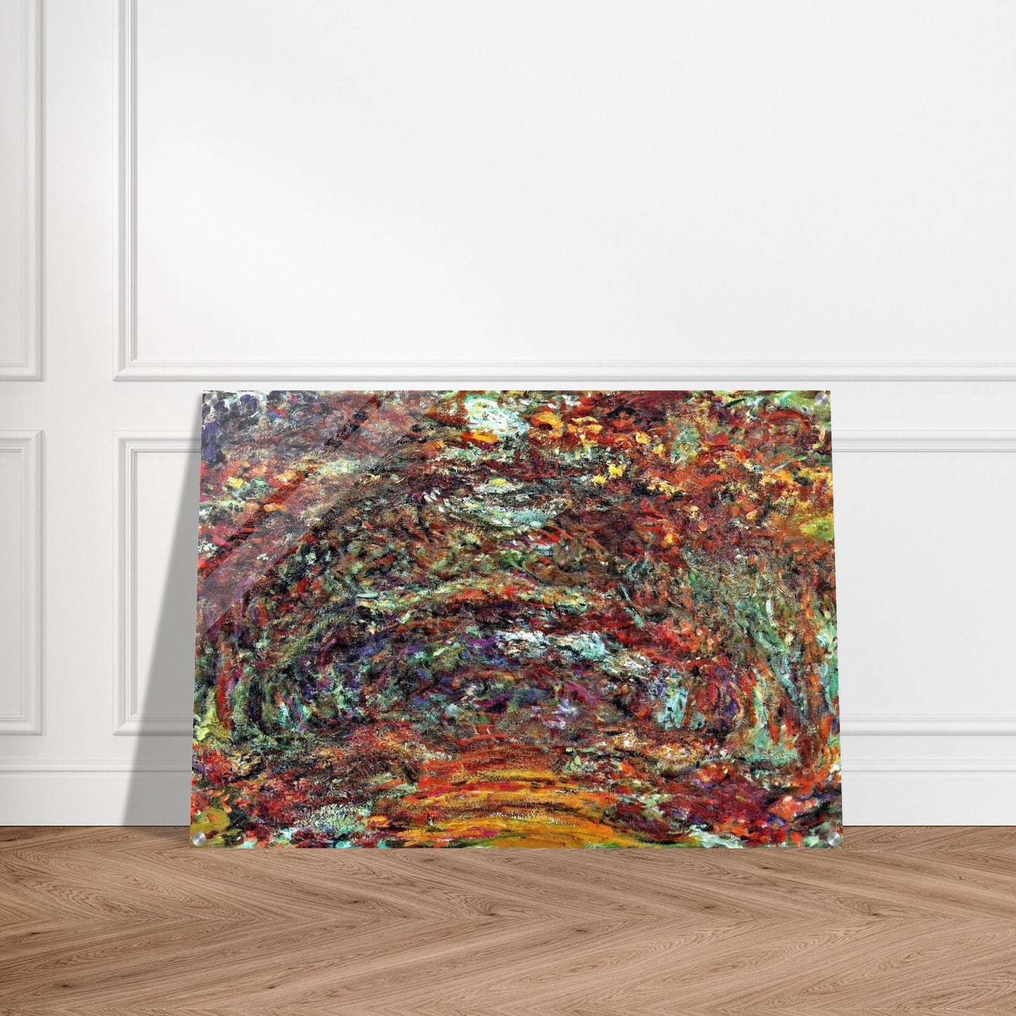 The Rose Path, Giverny - claude monet Acrylic Print - 70x100 cm / 28x40″ inches