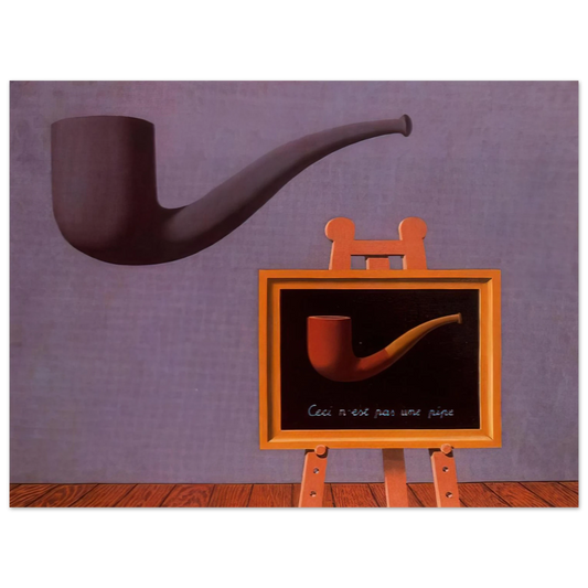 Rene Magritte - THE TWO MYSTERIES 1966 Fine Art Poster - Default Title