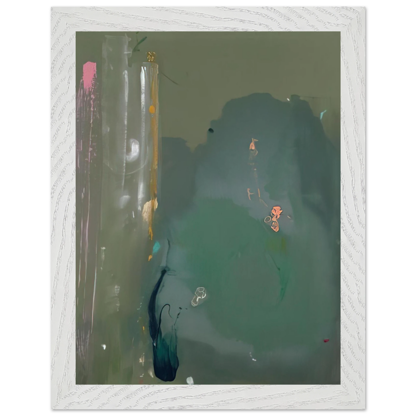 Helen Frankenthaler - CÃ´te d Argent - 1980 Wall art - 60x80 cm / 24x32 inches - Premium Wooden Framed Poster With Fine Art Paper - Wood frame