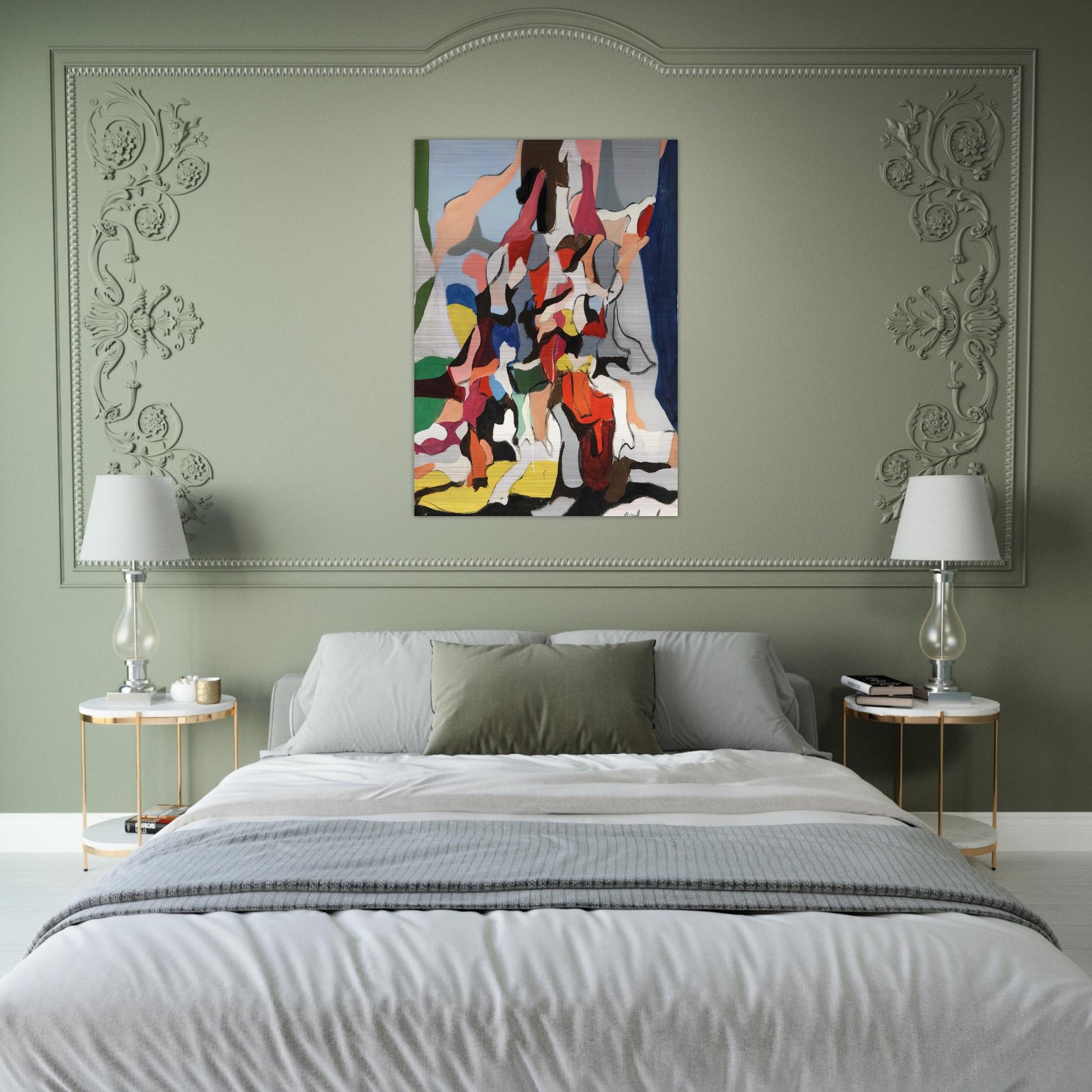 Composition - Abstract Expressionism - Robert Goodnough Brushed Aluminum Print - 70x100 cm / 28x40 inches | Robert Goodnough Aluminum Print | Robert Goodnough Prints