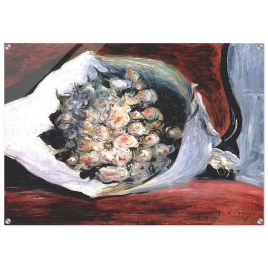 Bouquet in a theater box - Pierre-Auguste Renoir Acrylic Print - 70x100 cm / 28x40″ inches