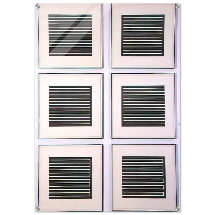 Six Aquatints - 1980 - Donald Judd Acrylic Print - 70x100 cm / 28x40″ inches | Donald Judd Wall Art | Donald Judd Prints