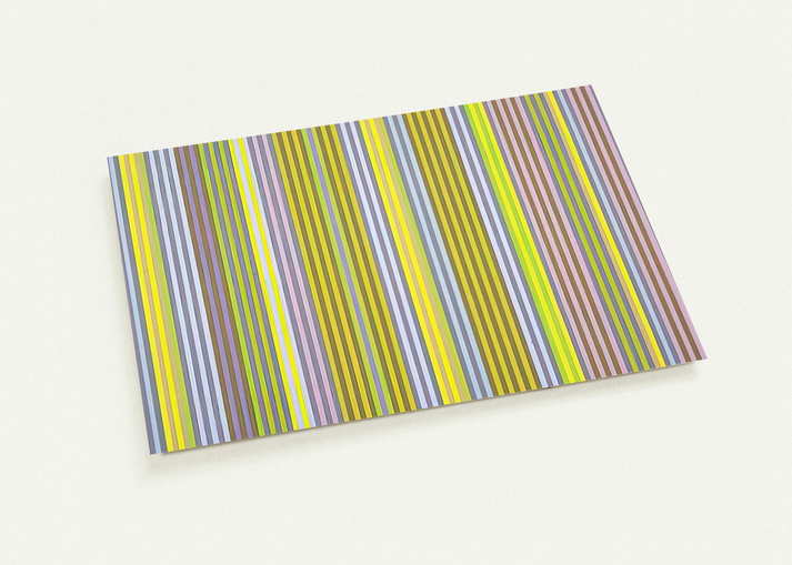 Black Popcorn - 1969 By Gene Davis Pack of 10 Post Cards | Gene Davis Post Cards | A6 (10.5 x 14.8 cm) - 4.1 x 5.8 inches