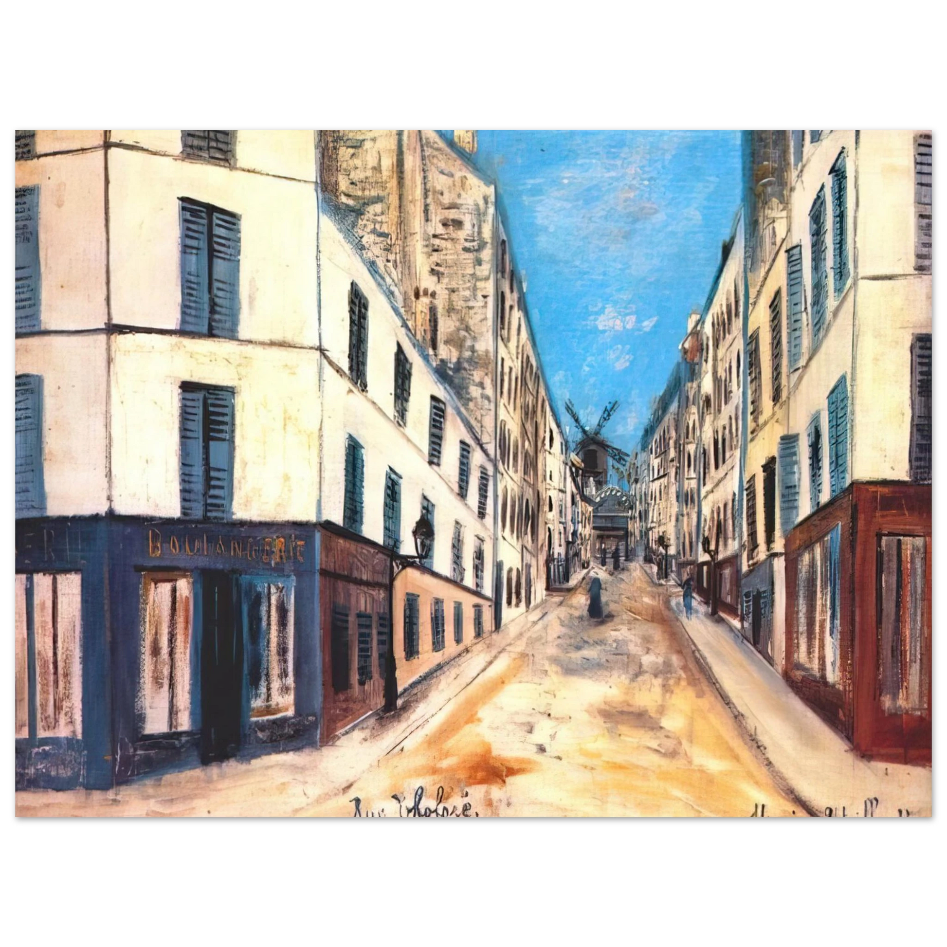 Maurice Utrillo - THOLOZE STREET Fine Art Poster - Default Title