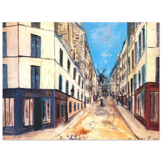 Maurice Utrillo - THOLOZE STREET Fine Art Poster - Default Title