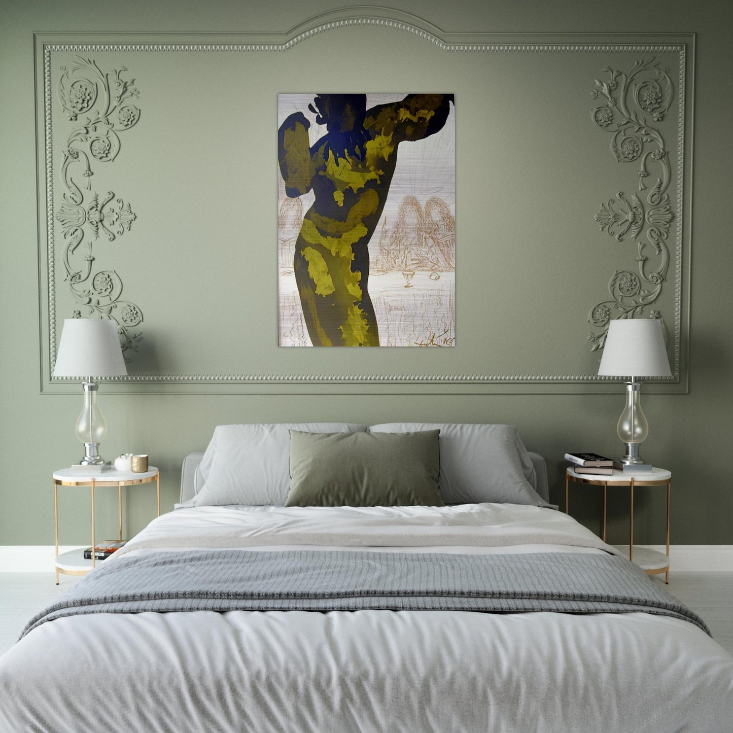 ET POST BUCCELLAM INTROIVIT IN EUM SATANAS PSALMS 40 10 1964 - Salvador Dali Brushed Aluminum Print - 70x100 cm / 28x40 inches | Salvador Dali Aluminum Print | Salvador Dali Prints